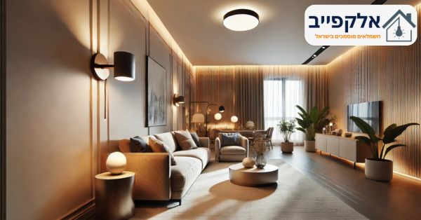 התקנת מנורות בבית